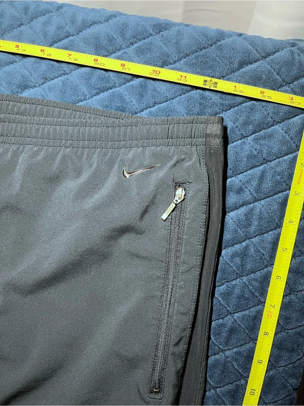 Nike Men's Black Jogger Track Pants with Side Stripe